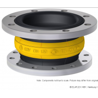 德国 ELAFLEX 黄色带环橡胶膨胀节 ERV - G